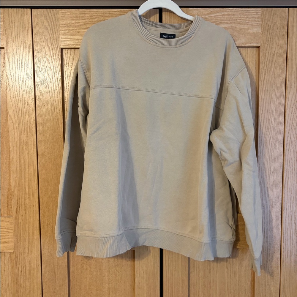 Van Heusen Beige Crewneck Sweatshirt